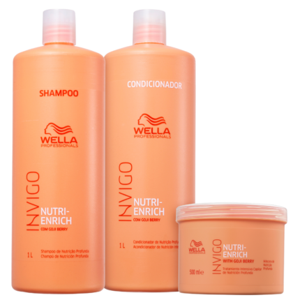 Kit Wella Professionals Invigo Nutri-Enrich Salon Trio (3 Produtos)